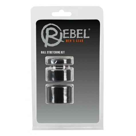 Набор из 3 колец для утяжки мошонки Rebel Ball Stretching Kit