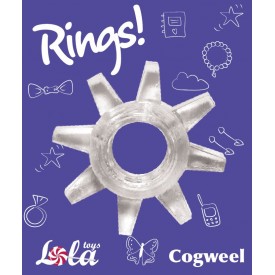 Прозрачное эрекционное кольцо Rings Cogweel